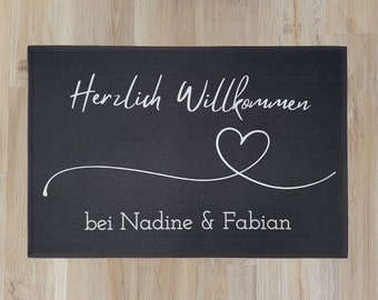 gepersonaliseerde deurmat familie gepersonaliseerde housewarming cadeau deurmat huwelijkscadeau deurmat met naam housewarming decoratieve deurmat