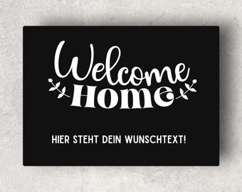Doormat personalized gift Welcome Home | as a gift for family, friends & couples for wedding, moving, housewarming | with name mat