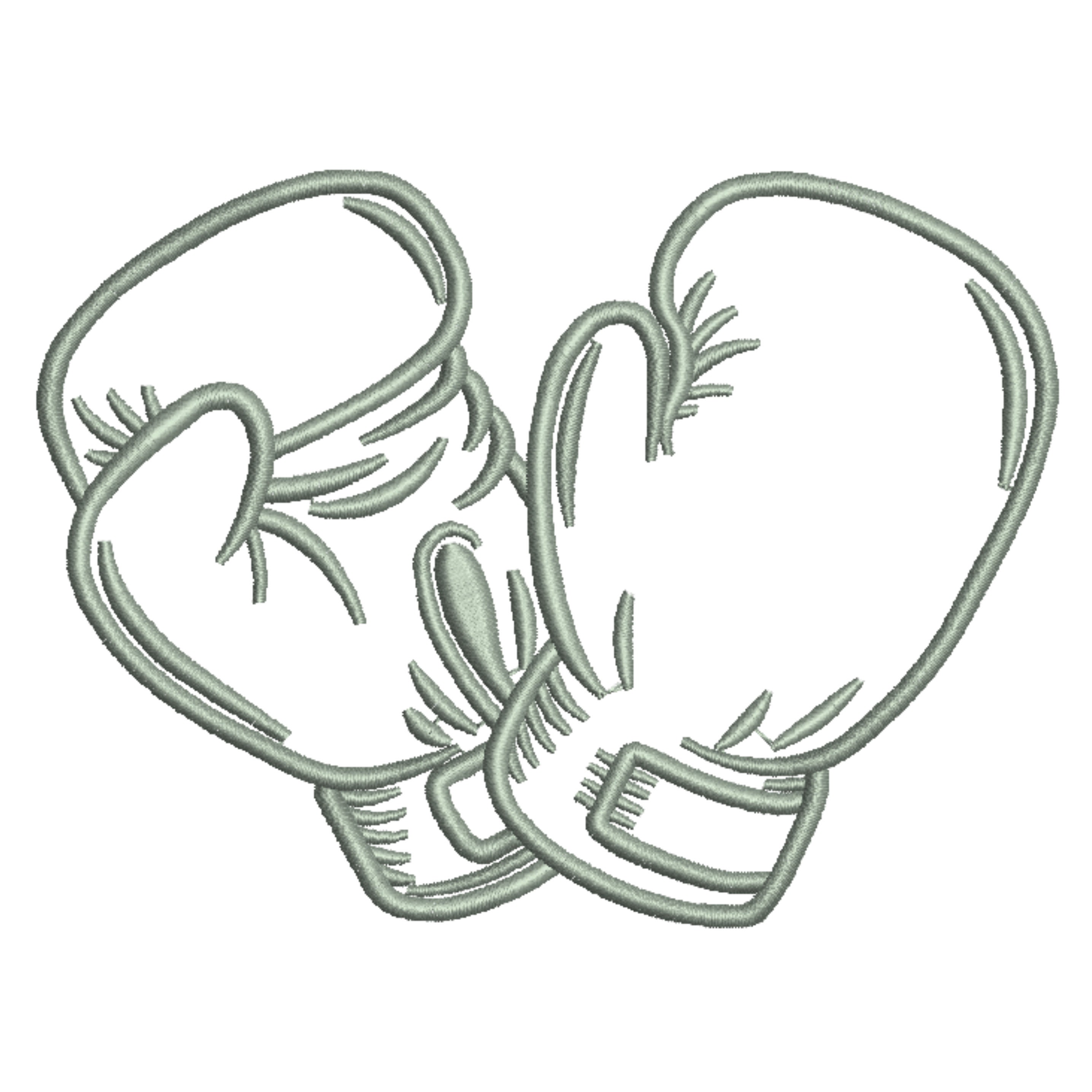 Boxing Gloves Embroidery Design Boxer Machine Embroidery Etsy Australia