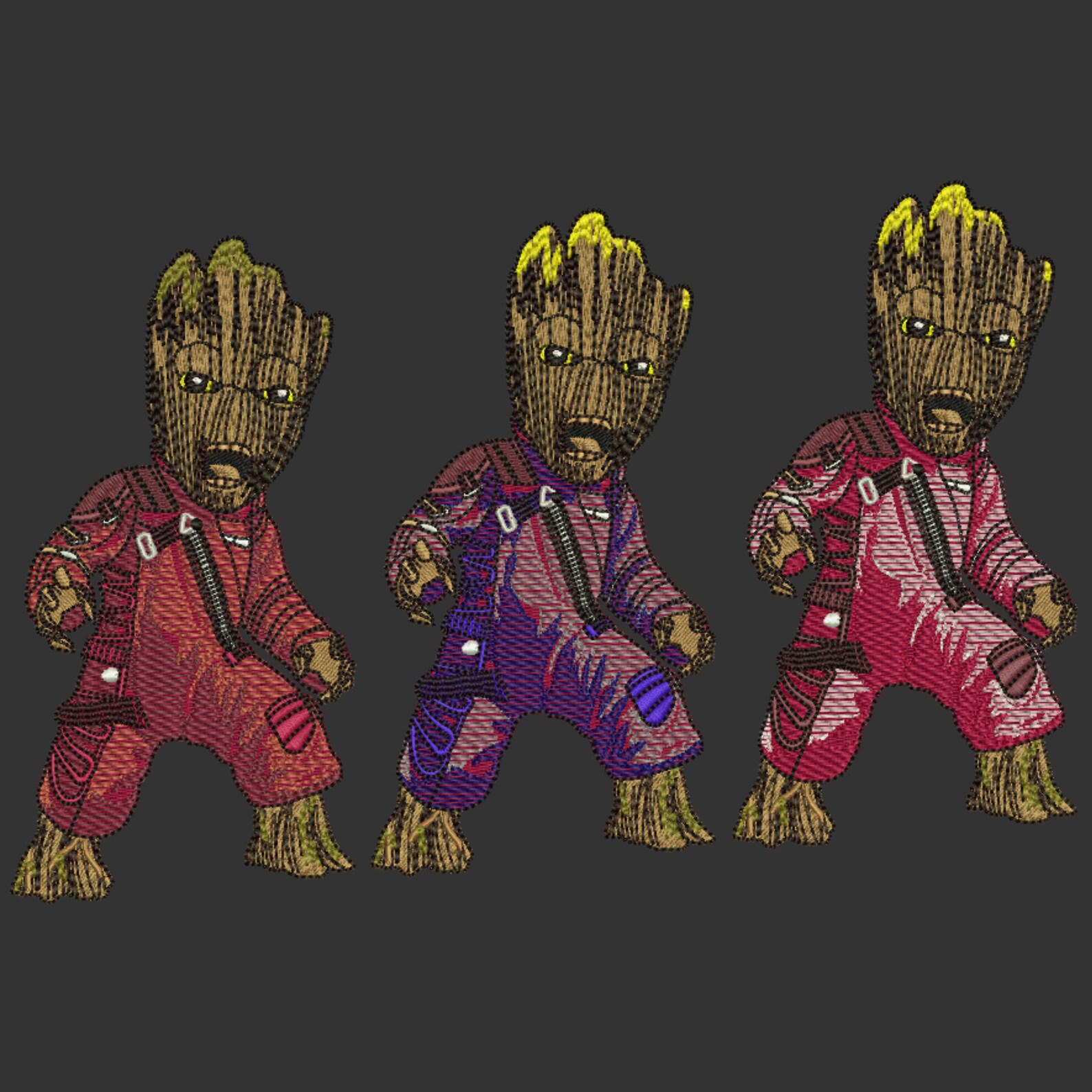 Angry GROOT Embroidery Design 3 Sizes - Guardians of the Galaxy Baby ...