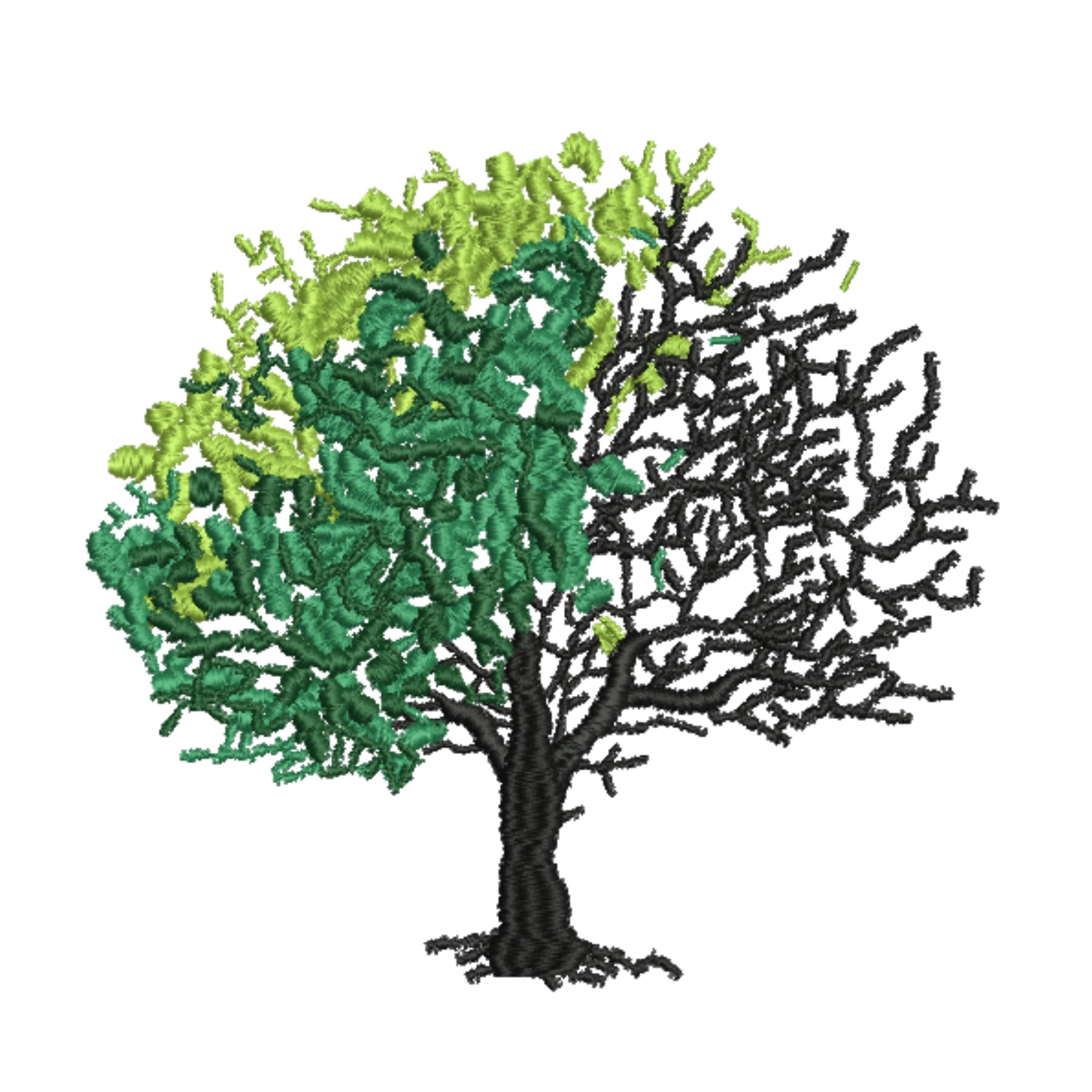 Tree of Life Embroidery Design 3 Sizes - Zen Buddha - Birth to Death ...