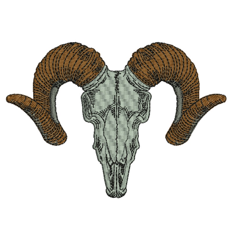Goat Head Machine GOAT Head Embroidery Design 5 Sizes Goat Skull Head Machine - Etsy