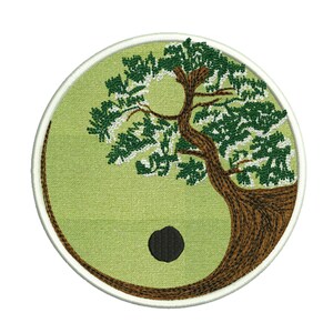 Applique Tree of life embroidery design | ITH Yin Yang machine embroidery file bonsai nature mandala | Yoga mediation esoterik inspiration image 2