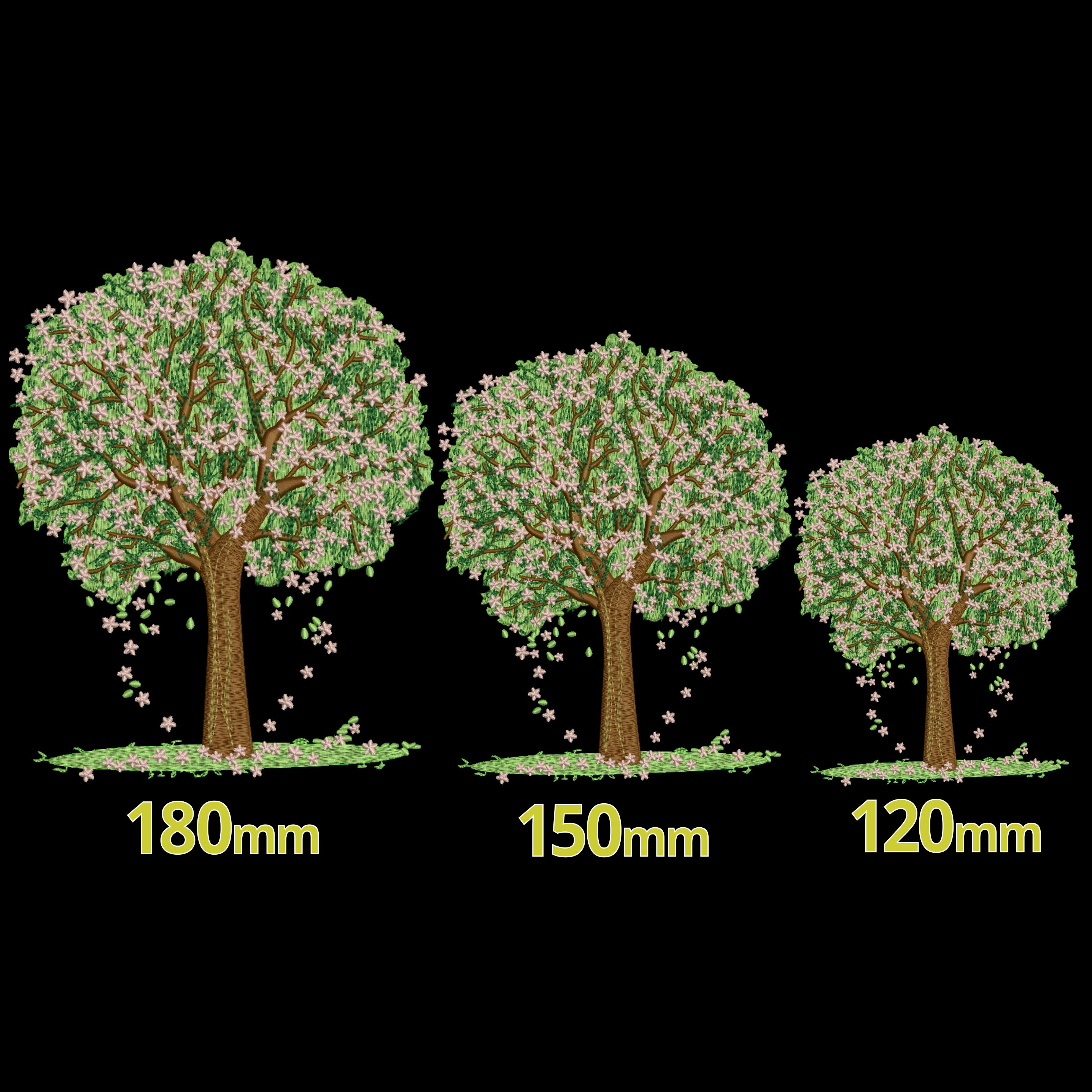 TREE Embroidery Design 3 Sizes - Spring Time Tree of Life - Blossom ...