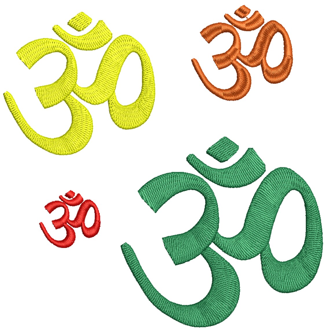 Om Sign Embroidery Design - 7 SIZES | Om Meditation | Pure Body Jewel ...