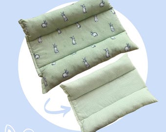 Meadow Haze Rabbit Loafer Flop Bed Bedding Snug Pillow Green Bunny