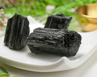 Schwarzer Turmalin Schörl | Turmalin Schörl Kristalle Brasilien | Turmalin Rohkristalle | Schwarzer Turmalin Kristall | Turmalin Schörl