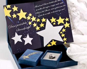 Echte Sternschnuppe | echter Meteorit | Geschenkset Sternschnuppe mit Zertifikat | Meteorit mit Geschenkbox