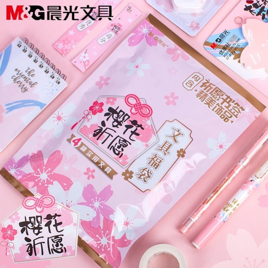 Sakura Wishes Stationery Lucky Bag Blind Bag Mystery Bag Etsy