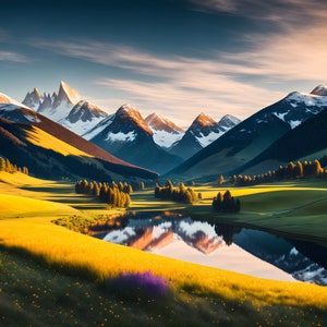 Golden Serenity: een symfonie van de pracht van de natuur