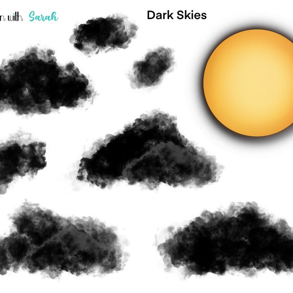 DARK SKIES Printable Halloween Stickers for your planners, scrapbooks, journals, memory keeping, card making etc. pdf. png.
