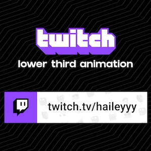Custom Animated Twitch Button Overlay For YouTube Intro Videos