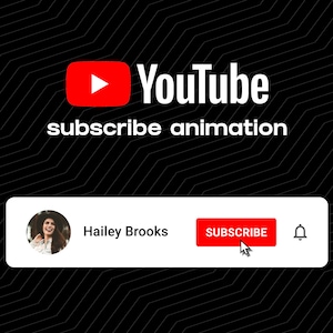 Custom YouTube Subscribe Button Animation | Call To Action Overlay | Drag and Drop | Digital Download
