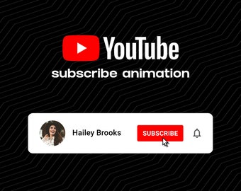 Custom YouTube Subscribe Button Animation | Call To Action Overlay | Drag and Drop | Digital Download