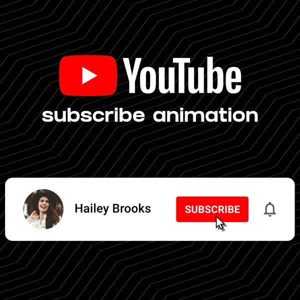 Custom YouTube Subscribe Button Animation | Call To Action Overlay | Drag and Drop | Digital Download