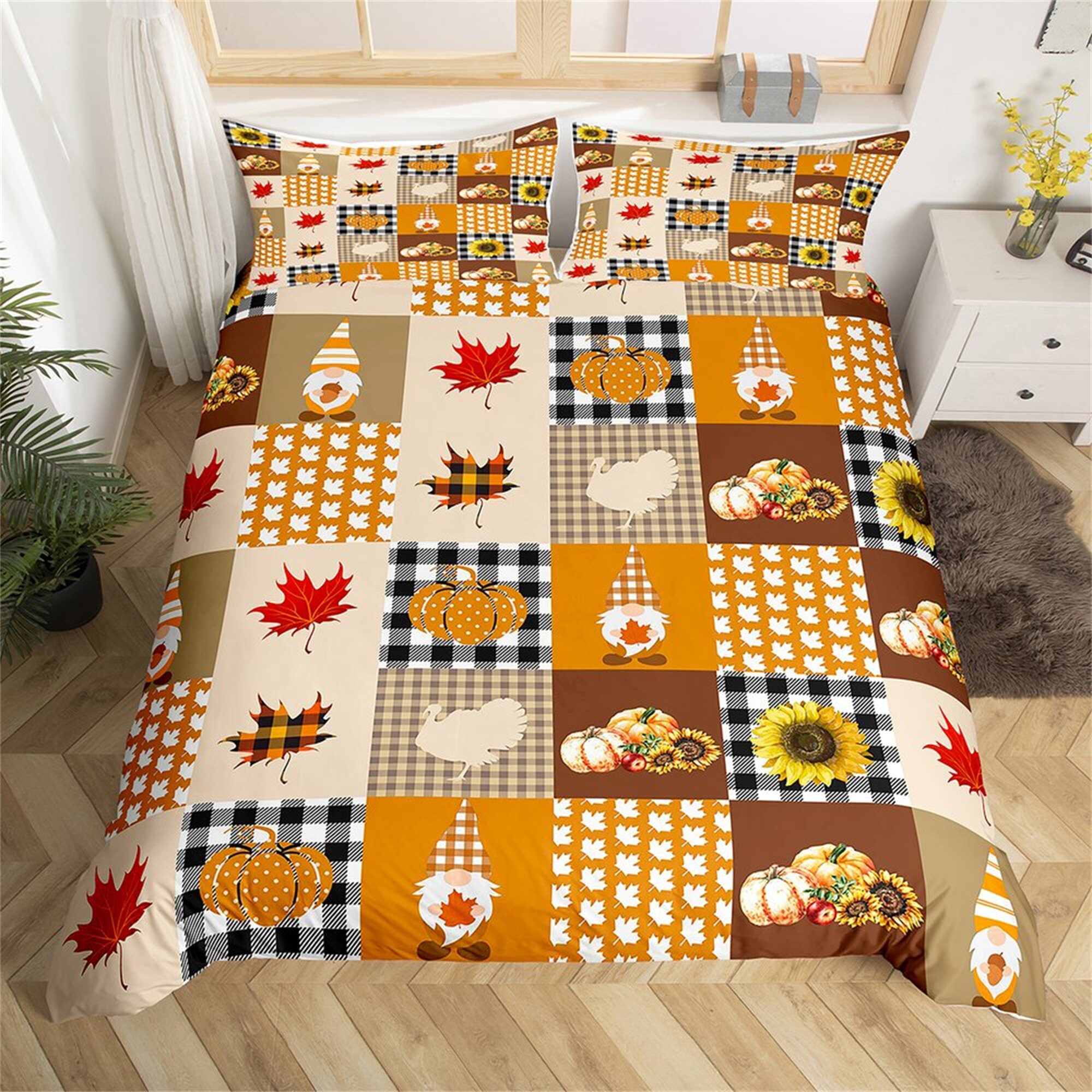 Fall Print Bedding - Etsy