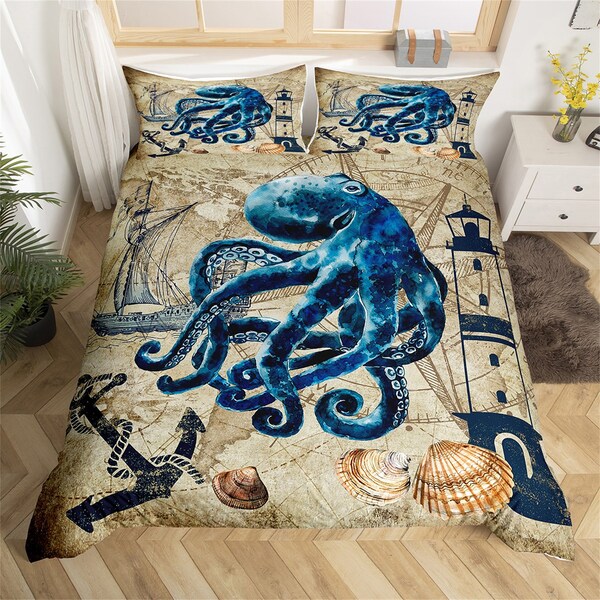 Nautical Bedding Etsy