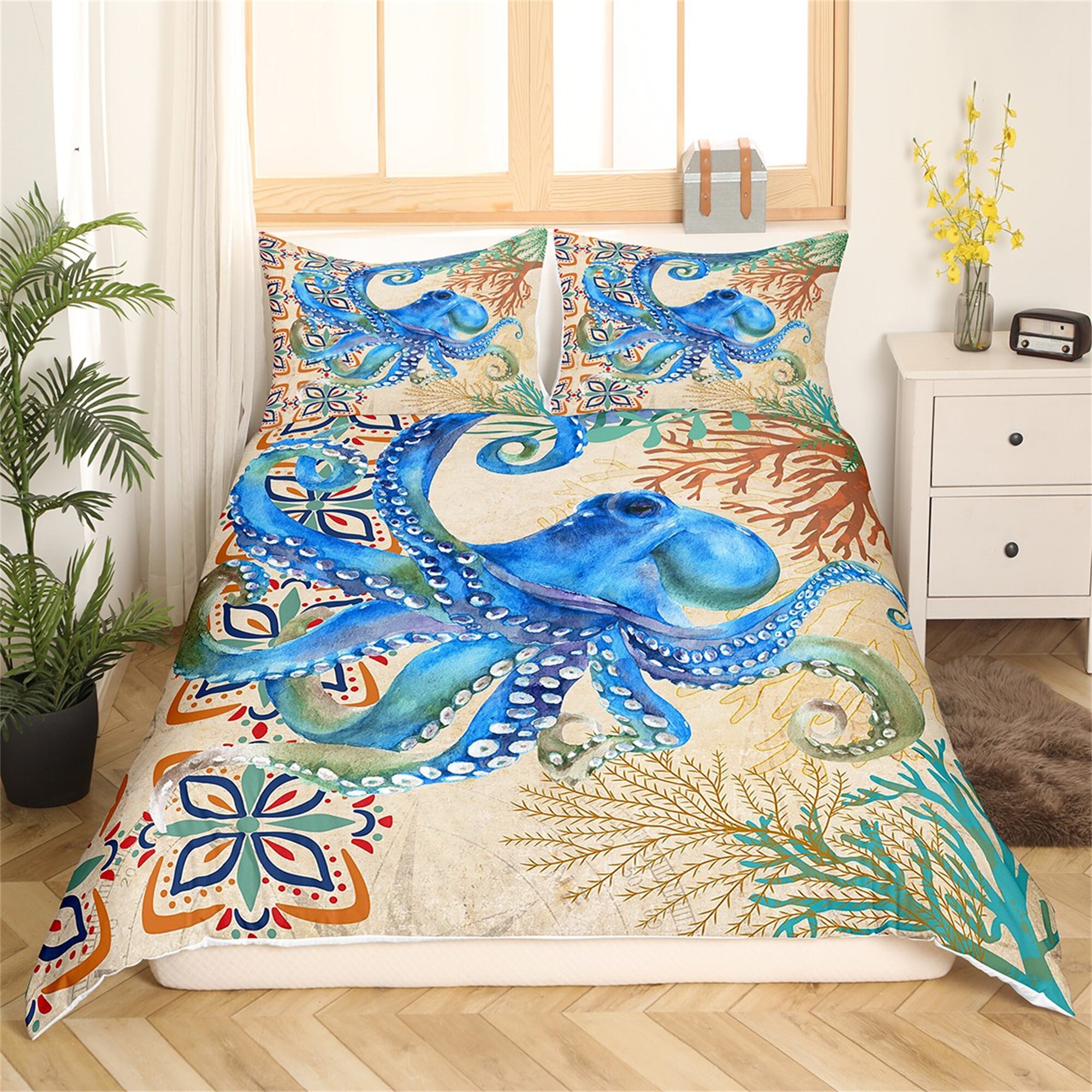 Ocean Octopus Bedding Sets sold by Muhammed Sajid SKU 24845551