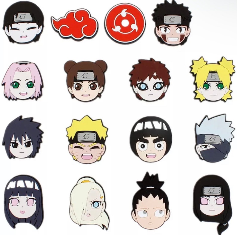 Naruto Croc Charms Naruto Jibbitz Anime Croc Charm Shoe Etsy UK