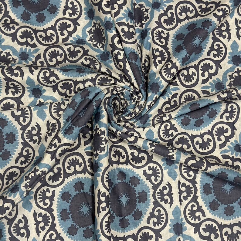 Indian Block Print, Indian Cotton, Hand Stamped Printing, 10 Yards, Indian Fabric Wholesale