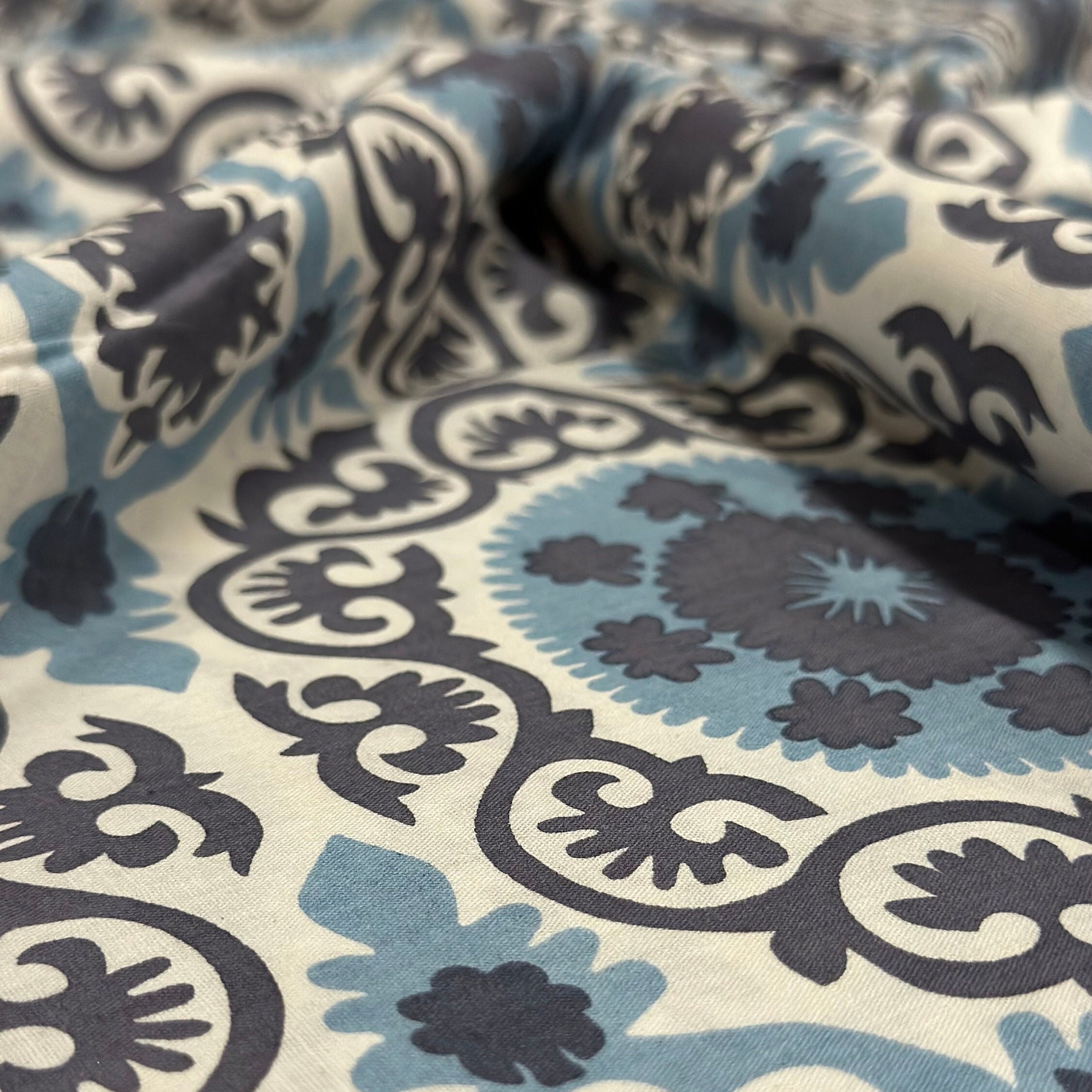 Indian Block Print, Indian Cotton, Hand Stamped Printing, 10 Yards, Indian Fabric Wholesale