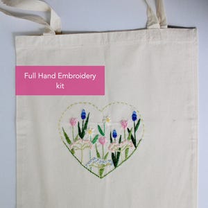 Sew Your Own Tote Bag - Full Hand Embroidery Kit