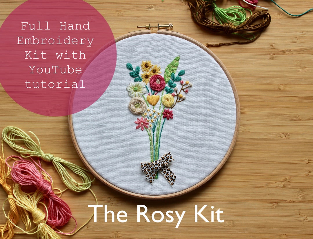 The Rosy Kit Full Hand Embroidery Kit 