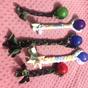 Braided Fleece Ball Tugs