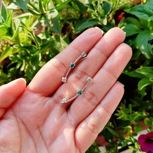 Orecchini Ear Climber 3 punti luce, cerimonia, matrimonio, damigella, gioielli da donna, regalo per lei, orecchini alla moda, da lobo