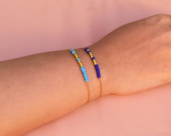 Juego de 2 pulseras personalizadas para parejas con código Morse - Pulseras con mensajes secretos personalizados - Regalo para parejas