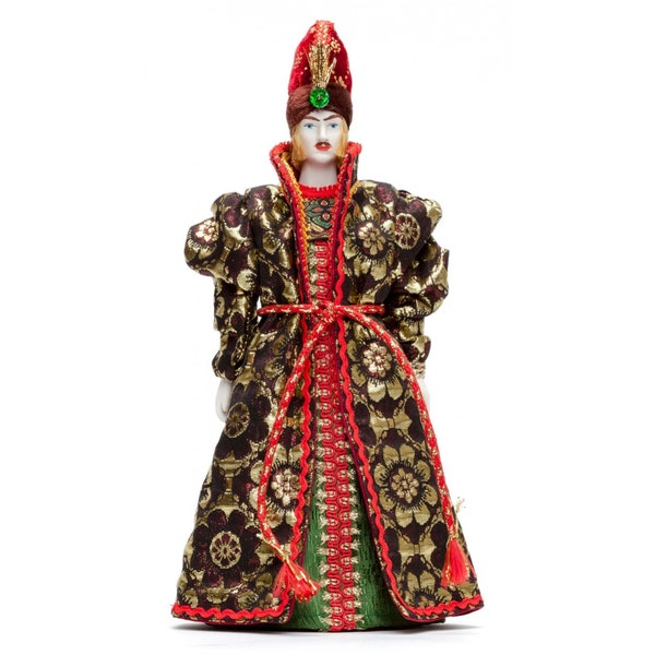Ivan Tsarevich Poupée Dans une robe traditionnelle russe Statue en porcelaine 270 mm