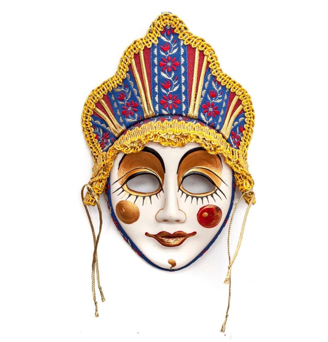 The Kokoshnik Porcelain Mask Etsy