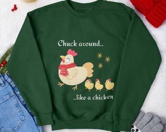 Christmas 2023 Chicken Sweatshirt | Christmas Farm Sweatshirt | Comfy Winter Apparel | Holiday Sweatshirt | Christmas Crewneck | Gift Idea