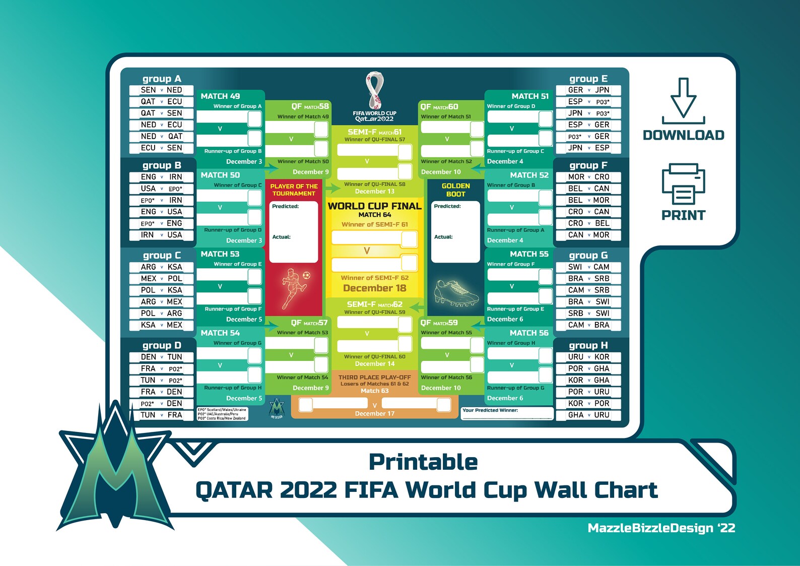 world cup wall chart sun