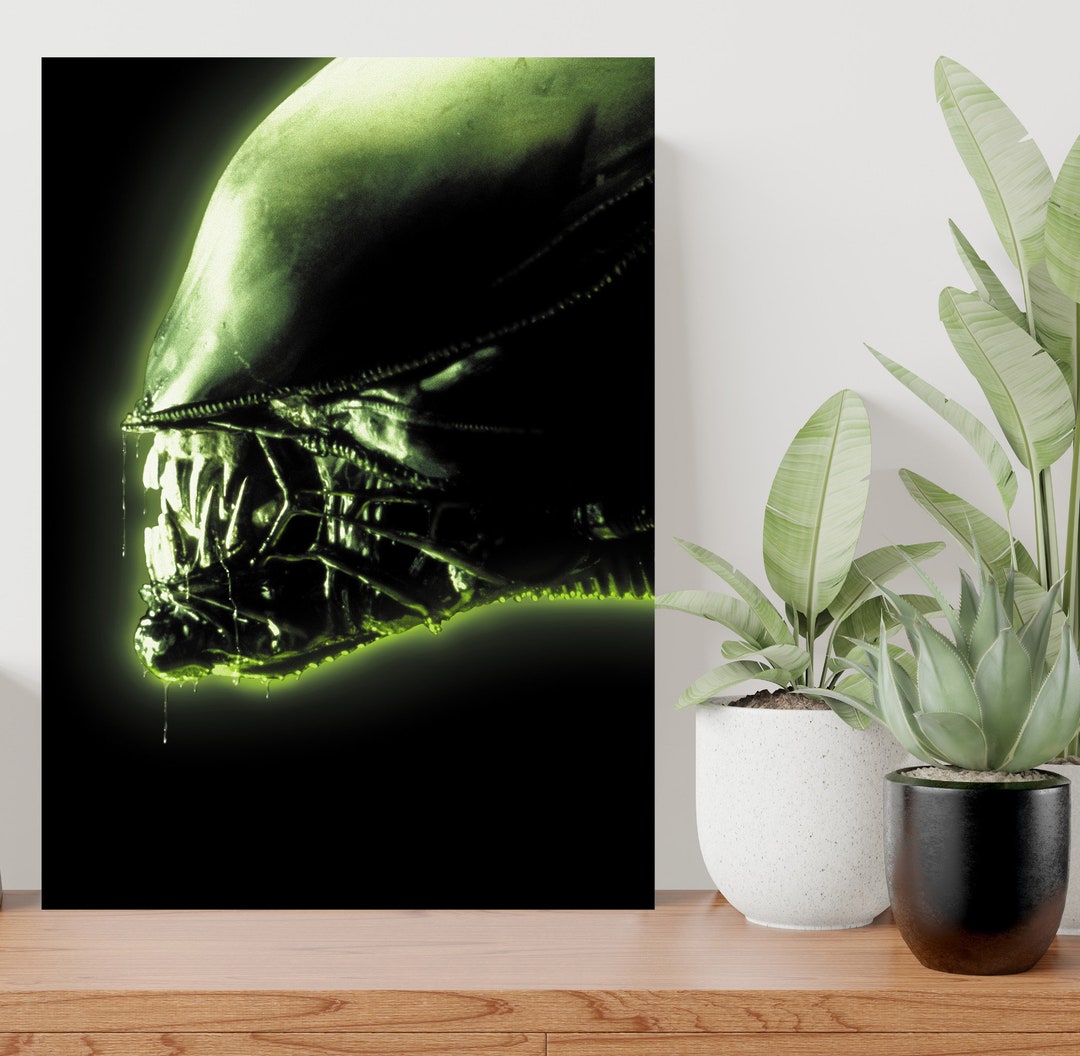 Alien Monster Large Poster Wall Art Print Custom Gift A0 A1 A2 A3 A4 A5 ...