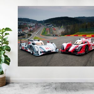 Le Mans Racing Car Track Large Poster Wall Art Print Custom Gift A0 A1 A2 A3 A4 A5