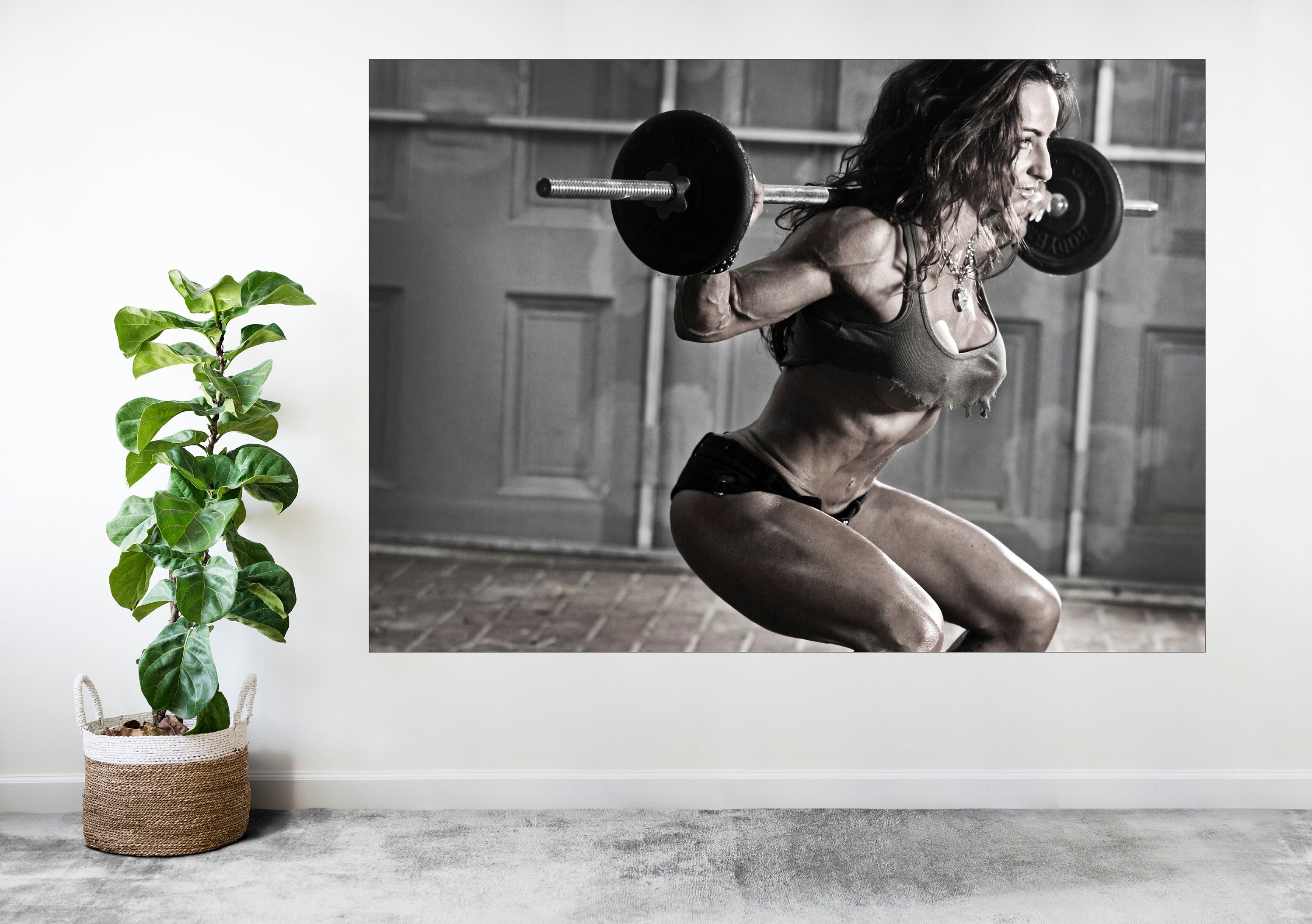  Sexy Bodybuilding Girl Posters Gym Wall Art Gift Sexy Woman  Fitness Sports Gym Fitness Lovers Pictures Decor Canvas Painting Posters  And Prints Wall Art Pictures for Living Room Bedroom Decor 24x36in