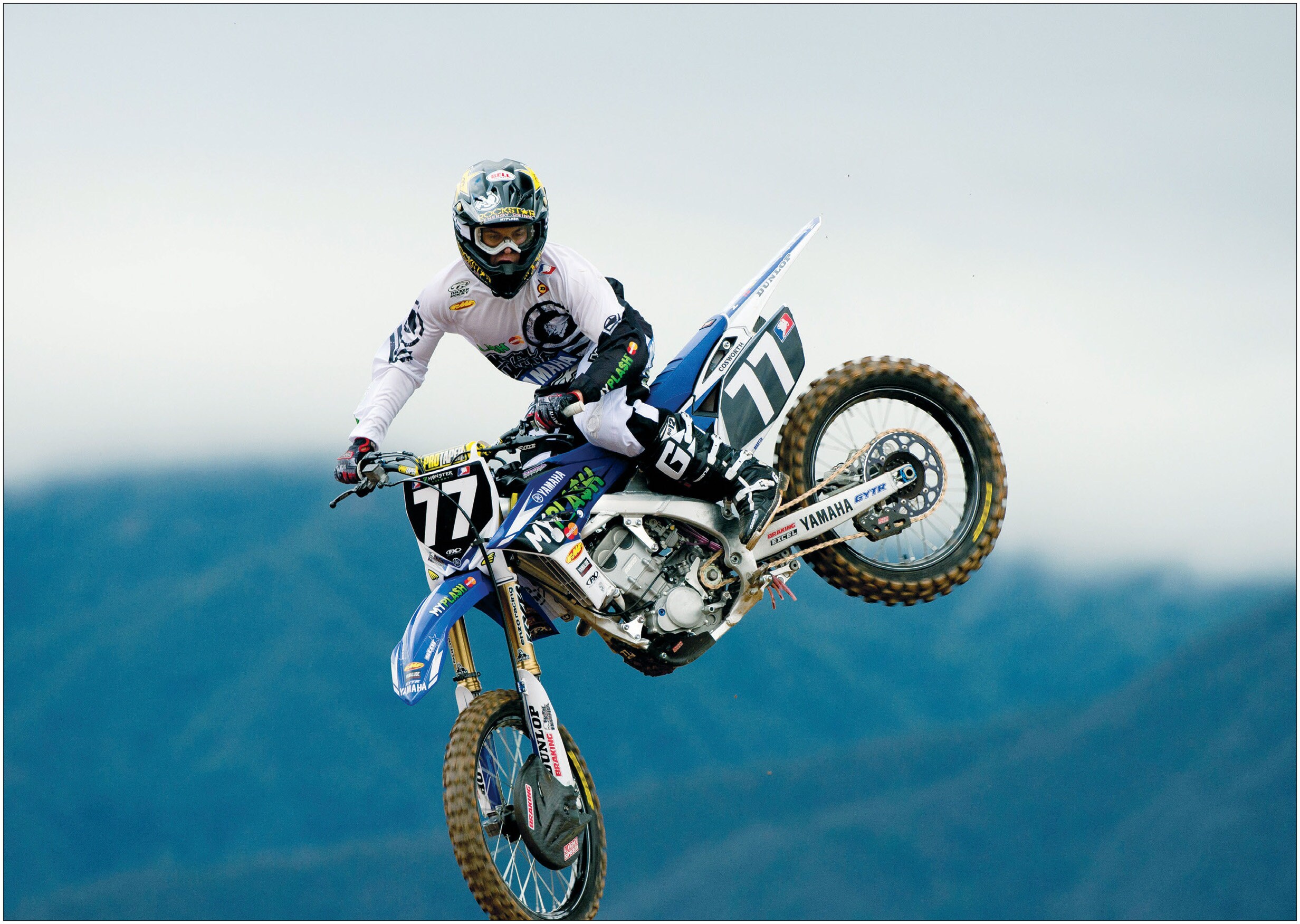 Motocross Dirt Bike Racing Large CANVAS Art Custom Print Gift A0