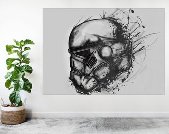 Storm Trooper Large Poster Art Print Custom Gift A0 A1 A2 A3 A4 A5