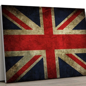 Vintage Union Jack Flag Large CANVAS Art Print Gift A0 A1 A2 A3 A4