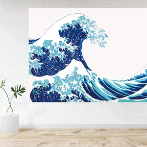 Great Wave Sea Ocean Large Poster Art Print Gift - A1 LAMINATED PRINT
