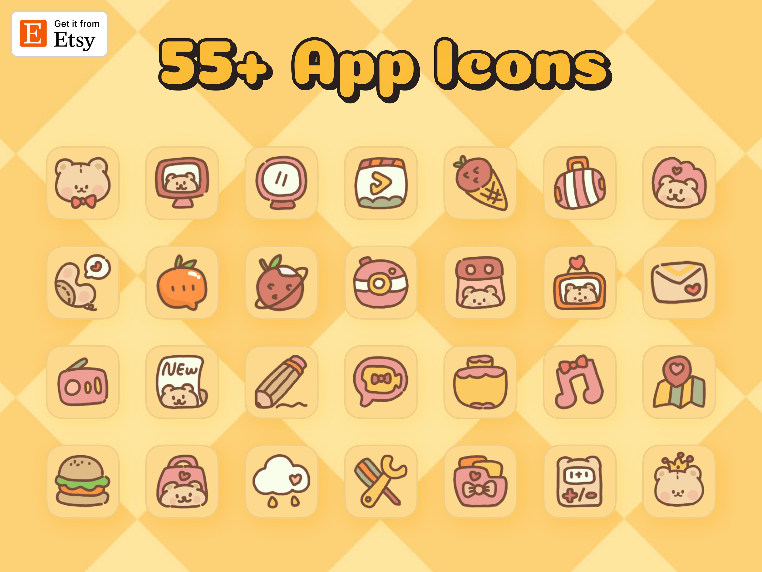 55 Cute Baby Lion App Icons Iphone Theme Ios Icon Pack Etsy