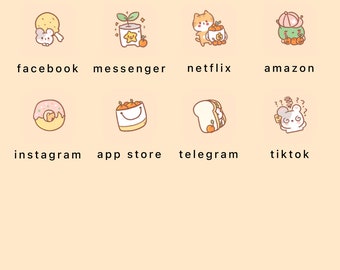 45 Cute Anime Animal App Icons iPhone Theme Ios Icon Pack 