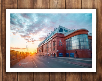 Ibrox Sunset - Print