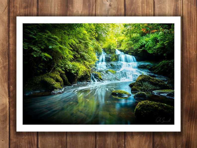 Rouken Glen Waterfall Print image 1