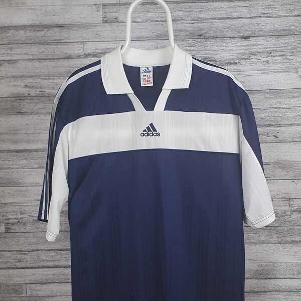 Adidas Polo T-Shirt Retro Vintage Jersey Style L