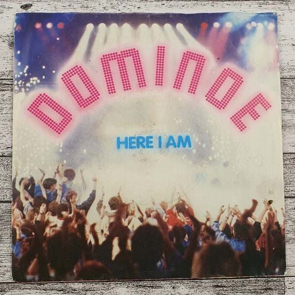 Dominoe Here I Am (1987) (VG+) Music Record Single 7'