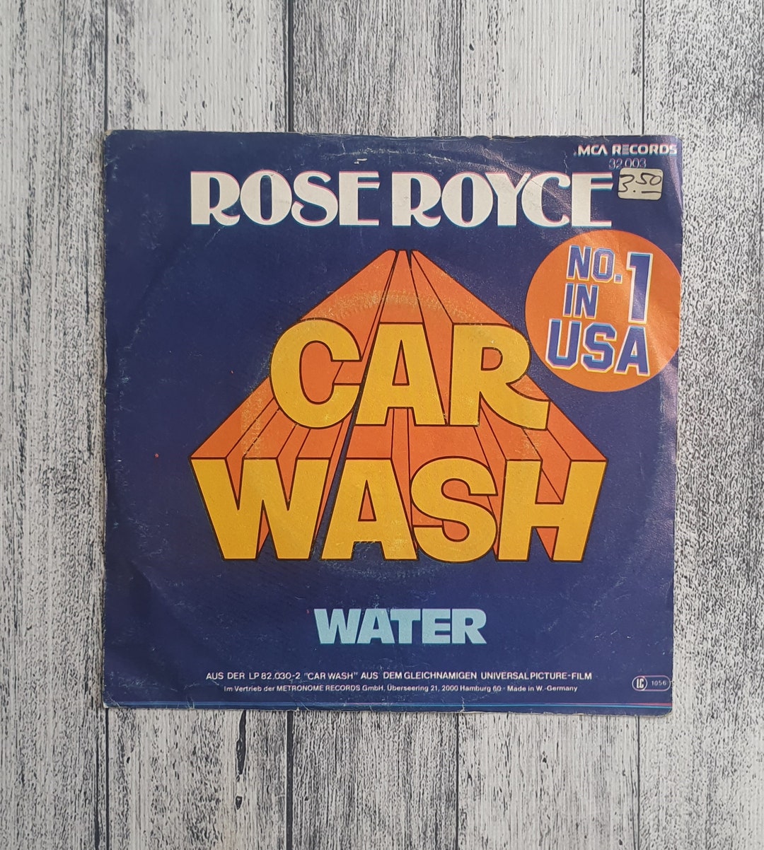 Rose Royce Car Wash Water 1976 VG Music Record Vinyl Single 7 Etsy