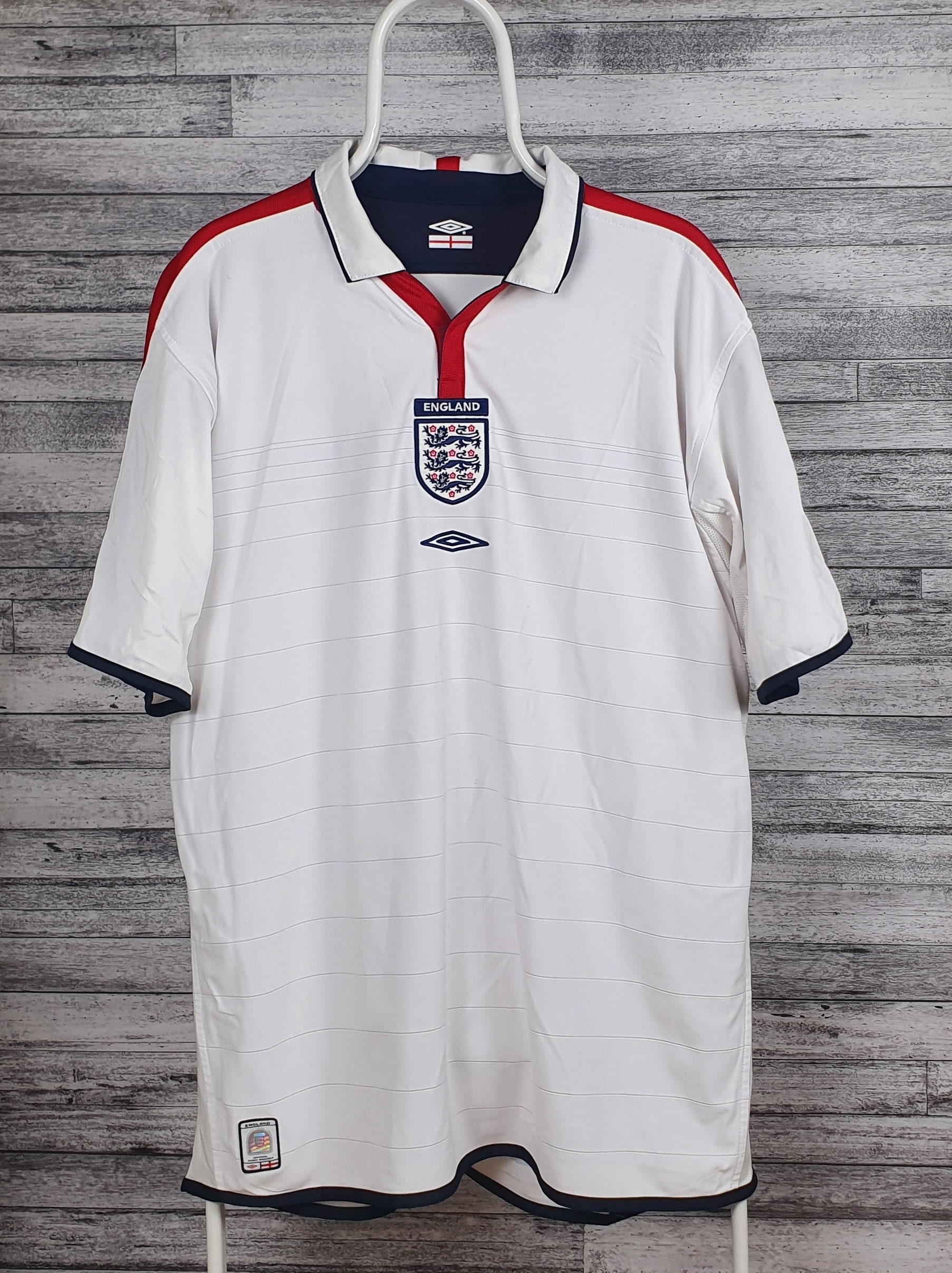 functie Piket hurken Umbro England 2003/2004/2005 Retro Vintage Jersey XL - Etsy Sweden