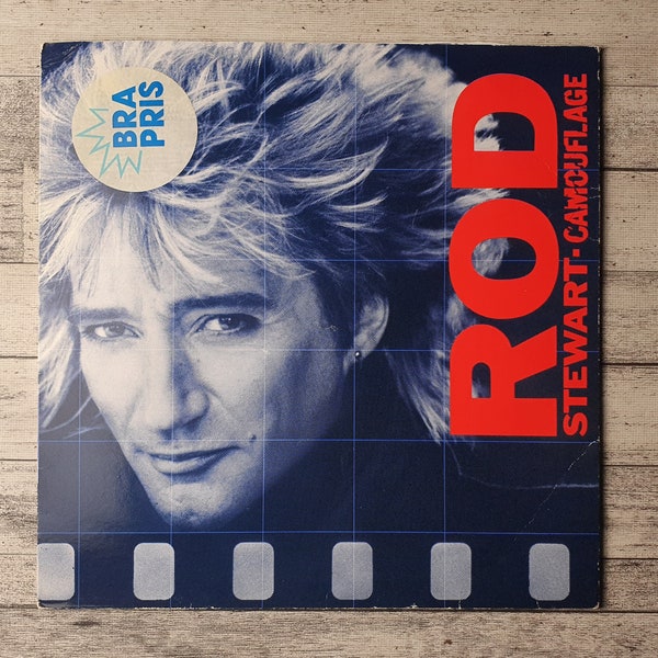 Rod Stewart Camouflage (1984) (VG+) Music Record Vinyl Album LP 12